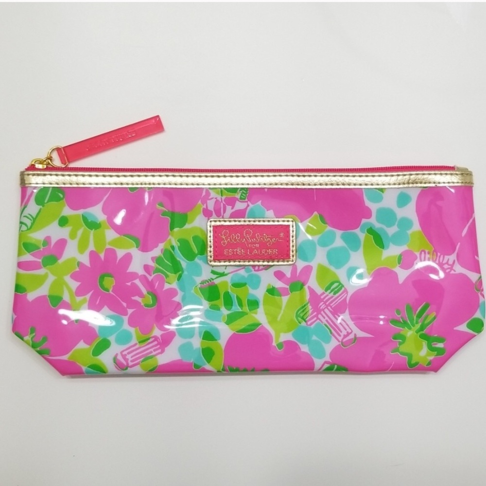🌸Lilly Pulitzer Vinyl Make-Up Bag💄